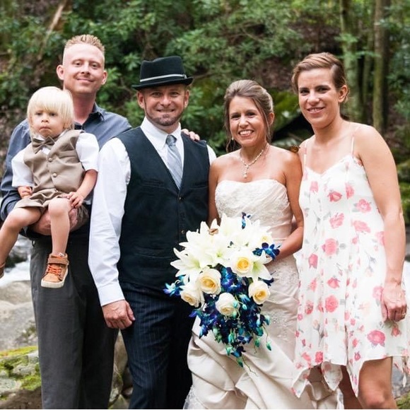 Skyler & Jack Floral Coral Dress, Size Small - Picture 4 of 4